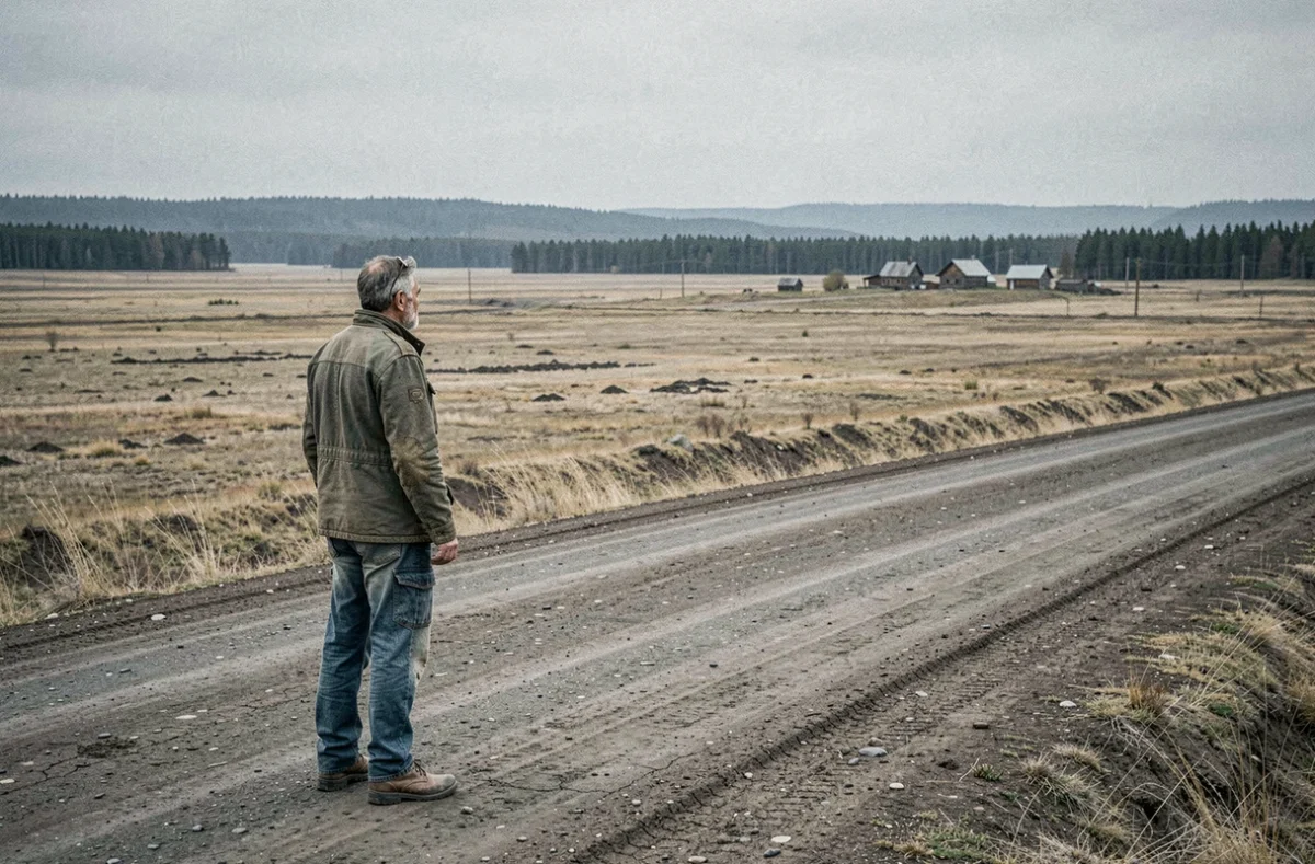 Homme seul dans un paysage désertique illustrant les zones de très faible densité de population dans le monde