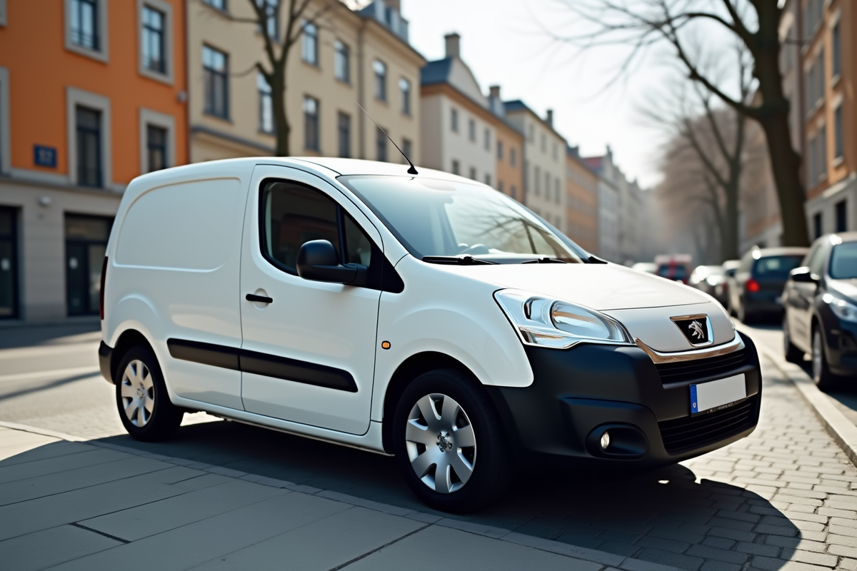 Peugeot Partner Tepee stationné en ville en journée
